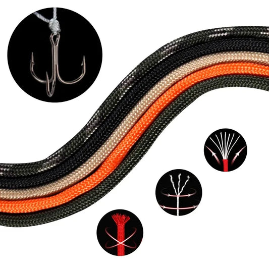 5/15/30m Paracord Rope 7 Strand 4mm Military Tactical 550 Parachute Cord Camping Accessories Outdoor Survival DIY Bracelet Line