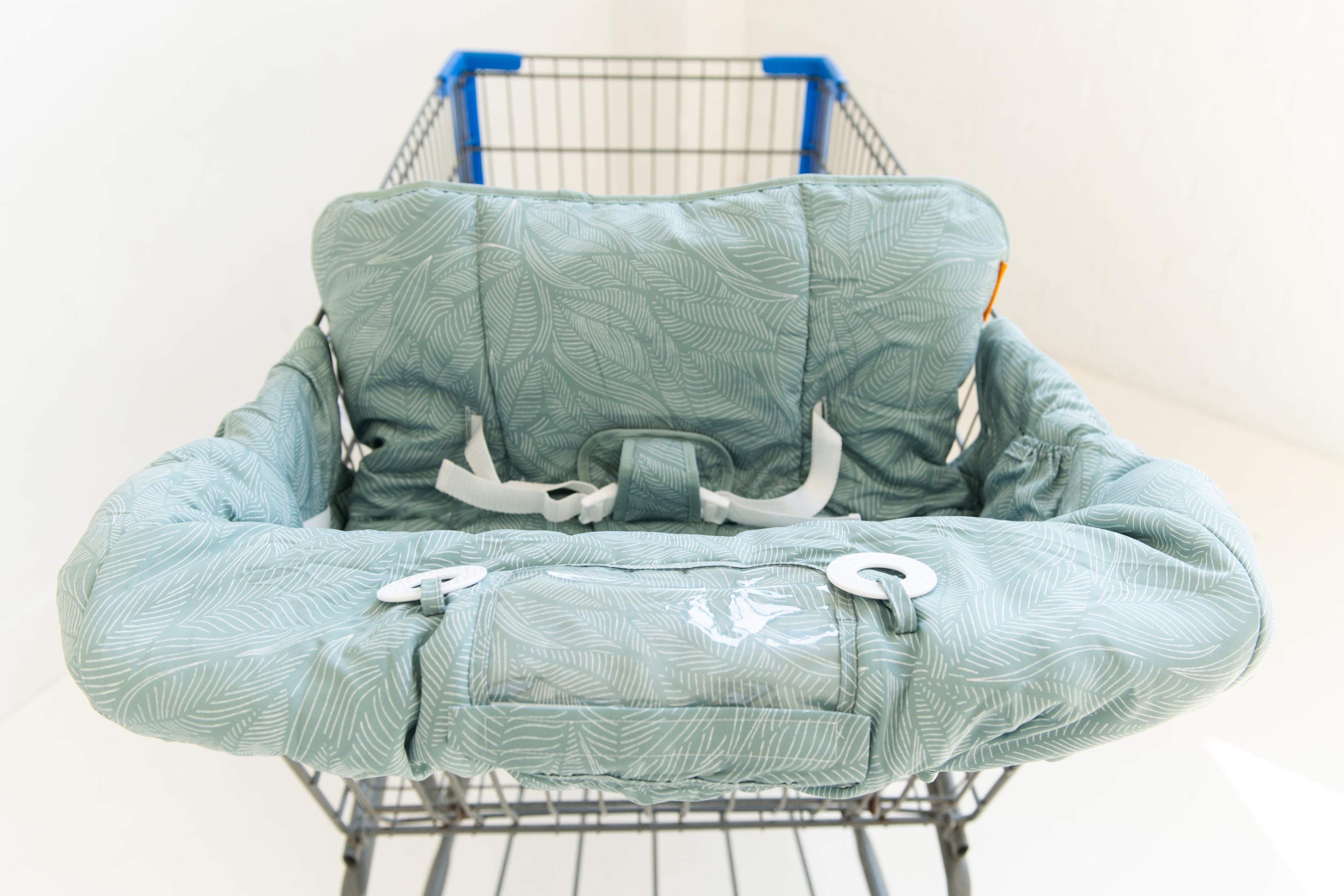 Baby Shopping Cart Cover | Sage Leaves