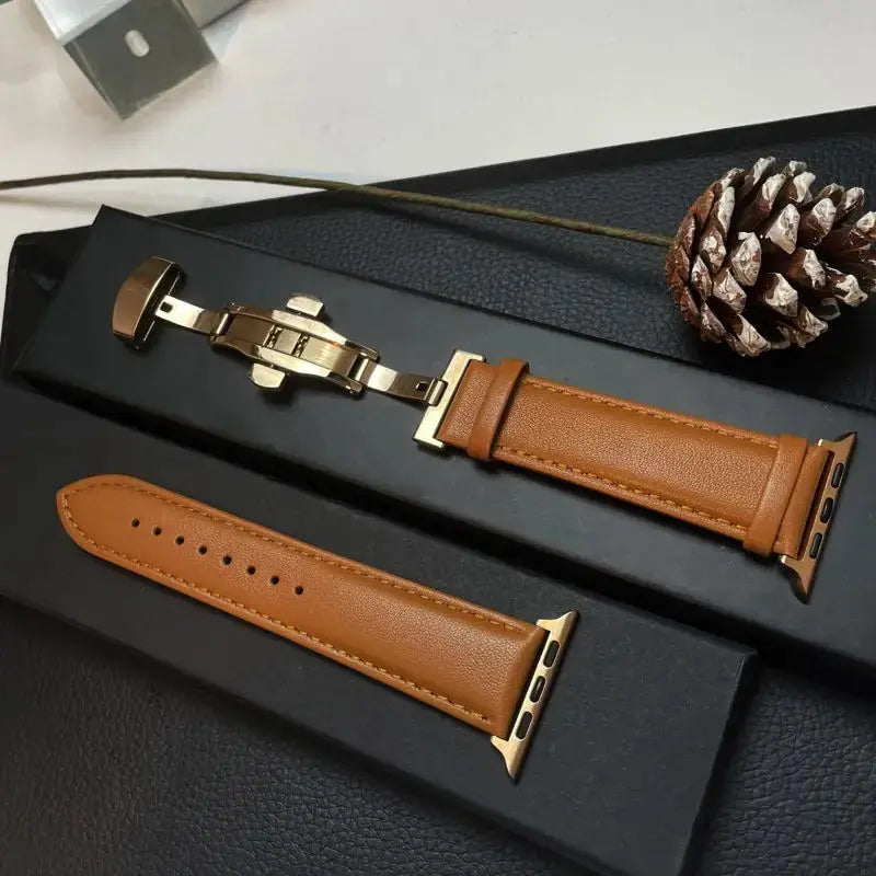 Apple Watch Genuine Leather Band - Classic Durable Strap