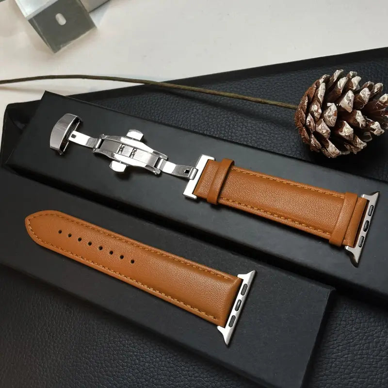 Apple Watch Genuine Leather Band - Classic Durable Strap