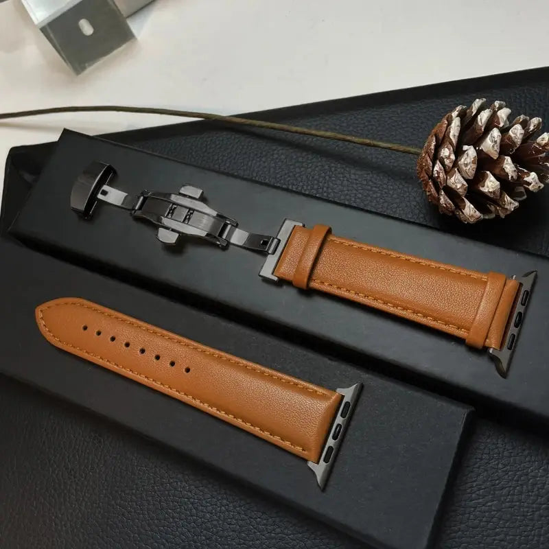 Apple Watch Genuine Leather Band - Classic Durable Strap