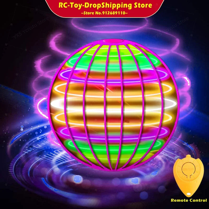 Flying Ball Boomerang Flyorb Magic With LED Lights Drone Hover Ball Fly Nova Orb Flying Spinner Fidget Toys Children Family Gift