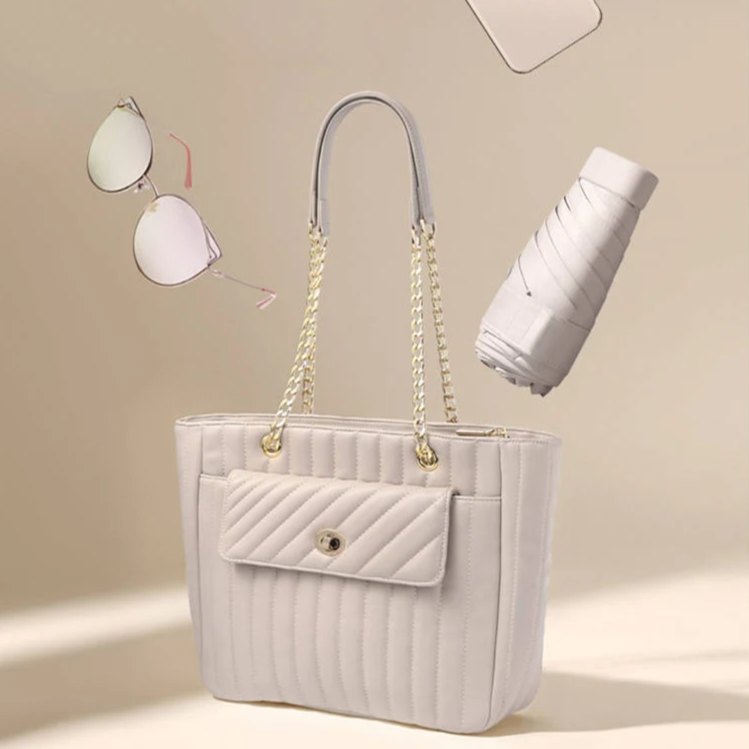 Mini Compact Travel Umbrella with Waterproof Capsule Case - Lightweight Portable Sun & Rain Umbrella - UV Protection - Pastel Lavender